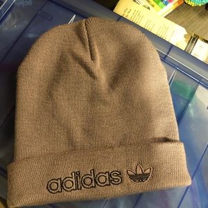 Purple Adidas beanie